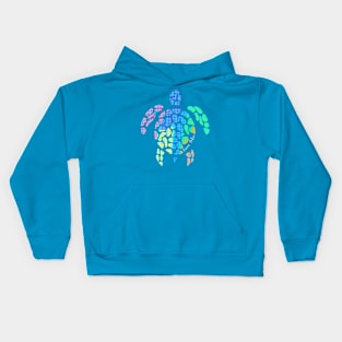 Love Life Sea Turtle Dot Design Kids Hoodie